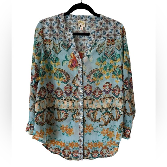 Fig and Flower Floral Patterned Women's blouse, size M - Picture 1 of 3